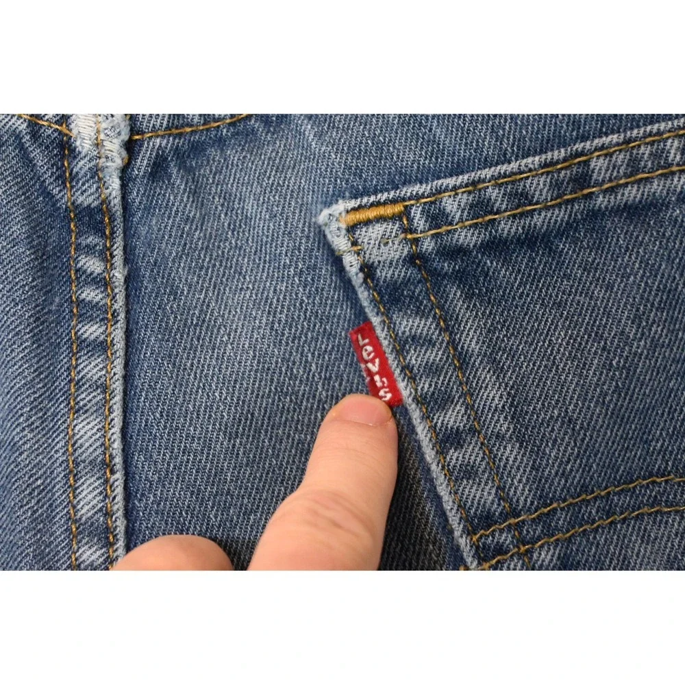 Levis 550 Jeans Mens 34x30 Blue Relaxed Fit Straight Leg Denim Rugged